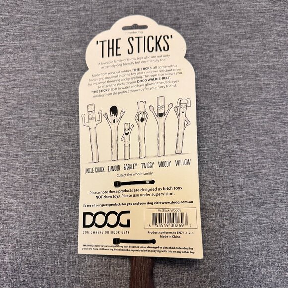 Two pet toys - DOOG Fetch stick & PET PLAY Soft toy suitcase with squeaker - Picture 3 of 7